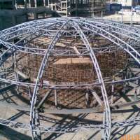 new design aluminum semi circle roof truss