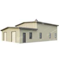 prefabricated steel structure building barndominum metal barn